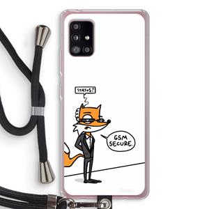 CaseCompany GSM secure: Samsung Galaxy A51 5G Transparant Hoesje met koord