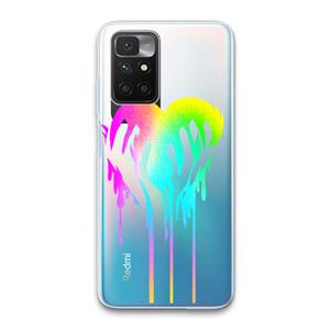 CaseCompany Hold My Heart: Xiaomi Redmi 10 Transparant Hoesje