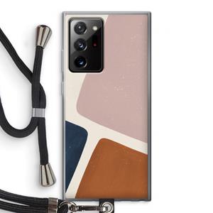 CaseCompany Geo #2: Samsung Galaxy Note 20 Ultra / Note 20 Ultra 5G Transparant Hoesje met koord
