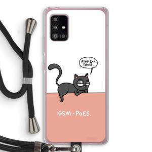 CaseCompany GSM poes: Samsung Galaxy A51 5G Transparant Hoesje met koord