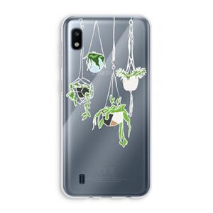 CaseCompany Hang In There: Samsung Galaxy A10 Transparant Hoesje