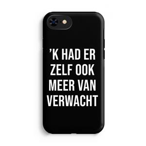 CaseCompany Meer verwacht - Zwart: iPhone 8 Tough Case