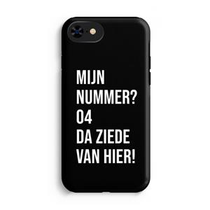CaseCompany Da ziede van hier - Zwart: iPhone 8 Tough Case