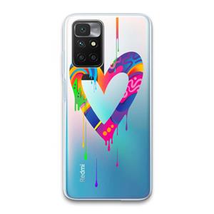 CaseCompany Melts My Heart: Xiaomi Redmi 10 Transparant Hoesje