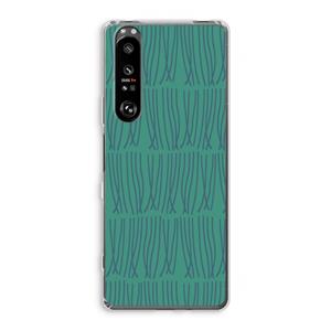 CaseCompany Swirls: Sony Xperia 1 III Transparant Hoesje