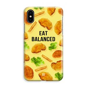 CaseCompany Eat Balanced: iPhone XS Max Volledig Geprint Hoesje