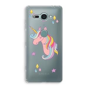CaseCompany Roze eenhoorn: Sony Xperia XZ2 Compact Transparant Hoesje