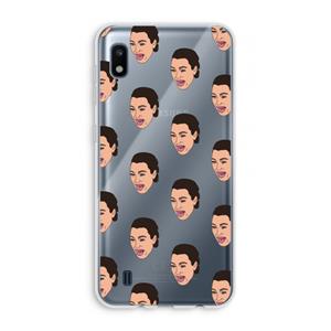 CaseCompany Ugly Cry Call: Samsung Galaxy A10 Transparant Hoesje