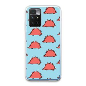 CaseCompany Dinosawrr: Xiaomi Redmi 10 Transparant Hoesje