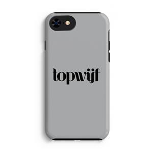 CaseCompany Topwijf Grijs Zwart: iPhone 8 Tough Case