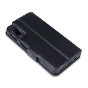 Qubits lederen slim folio wallet hoes - Samsung Galaxy A80 - Zwart