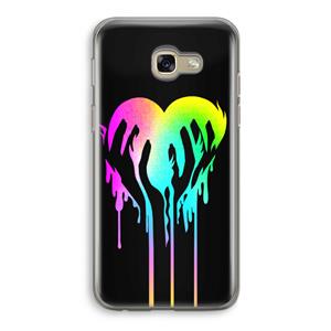 CaseCompany Hold My Heart: Samsung Galaxy A5 (2017) Transparant Hoesje