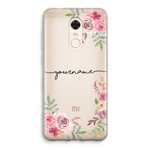 CaseCompany Rozen: Xiaomi Redmi 5 Transparant Hoesje