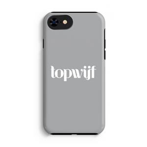 CaseCompany Topwijf Grijs Wit: iPhone 8 Tough Case