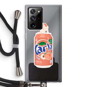 CaseCompany S(peach)less: Samsung Galaxy Note 20 Ultra / Note 20 Ultra 5G Transparant Hoesje met koord