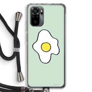 CaseCompany Spiegelei: Xiaomi Redmi Note 10 Pro Transparant Hoesje met koord