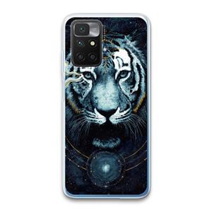 CaseCompany Darkness Tiger: Xiaomi Redmi 10 Transparant Hoesje
