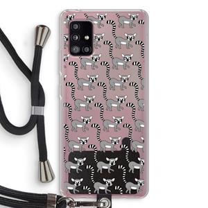 CaseCompany Makis: Samsung Galaxy A51 5G Transparant Hoesje met koord