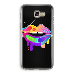 CaseCompany Lip Palette: Samsung Galaxy A5 (2017) Transparant Hoesje