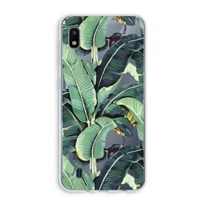 CaseCompany Bananenbladeren: Samsung Galaxy A10 Transparant Hoesje