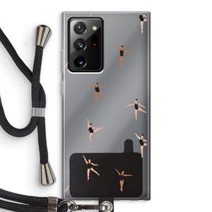 CaseCompany Dancing #1: Samsung Galaxy Note 20 Ultra / Note 20 Ultra 5G Transparant Hoesje met koord