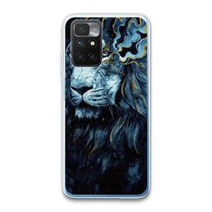 CaseCompany Darkness Lion: Xiaomi Redmi 10 Transparant Hoesje