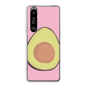 CaseCompany Avocado: Sony Xperia 1 III Transparant Hoesje