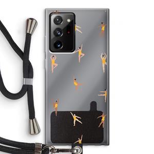CaseCompany Dans #2: Samsung Galaxy Note 20 Ultra / Note 20 Ultra 5G Transparant Hoesje met koord