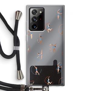 CaseCompany Dancing #3: Samsung Galaxy Note 20 Ultra / Note 20 Ultra 5G Transparant Hoesje met koord