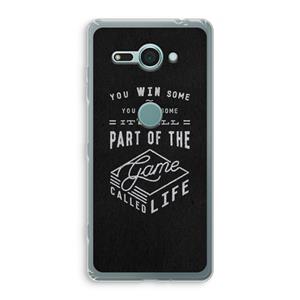 CaseCompany Life: Sony Xperia XZ2 Compact Transparant Hoesje