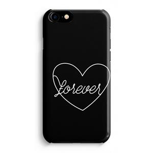 CaseCompany Forever heart black: Volledig Geprint iPhone 7 Plus Hoesje