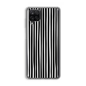 CaseCompany Stripes: Samsung Galaxy A12 Transparant Hoesje