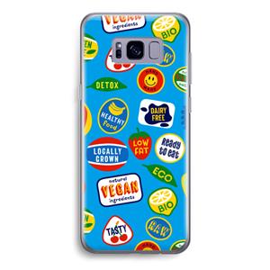 CaseCompany Fruitsticker: Samsung Galaxy S8 Transparant Hoesje