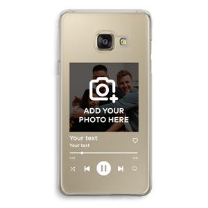 CaseCompany Music Player: Samsung Galaxy A3 (2016) Transparant Hoesje