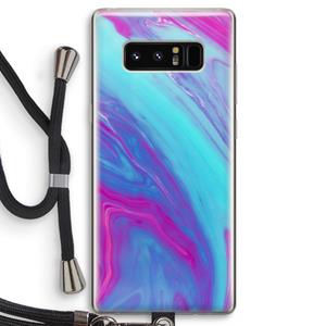 CaseCompany Zweverige regenboog: Samsung Galaxy Note 8 Transparant Hoesje met koord