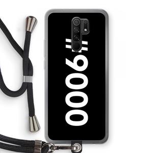 CaseCompany 9000: Xiaomi Redmi 9 Transparant Hoesje met koord