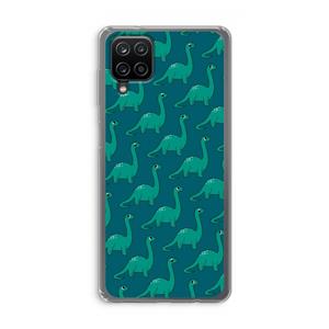 CaseCompany Diplodocus: Samsung Galaxy A12 Transparant Hoesje