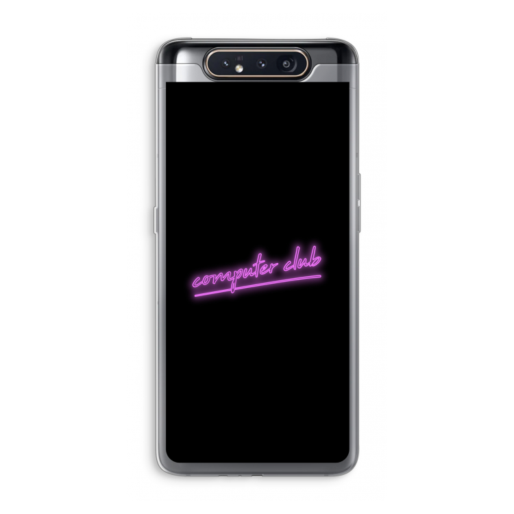CaseCompany Vice Black: Samsung Galaxy A80 Transparant Hoesje