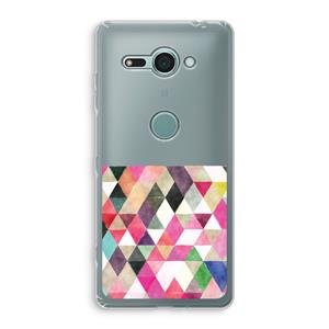 CaseCompany Gekleurde driehoekjes: Sony Xperia XZ2 Compact Transparant Hoesje