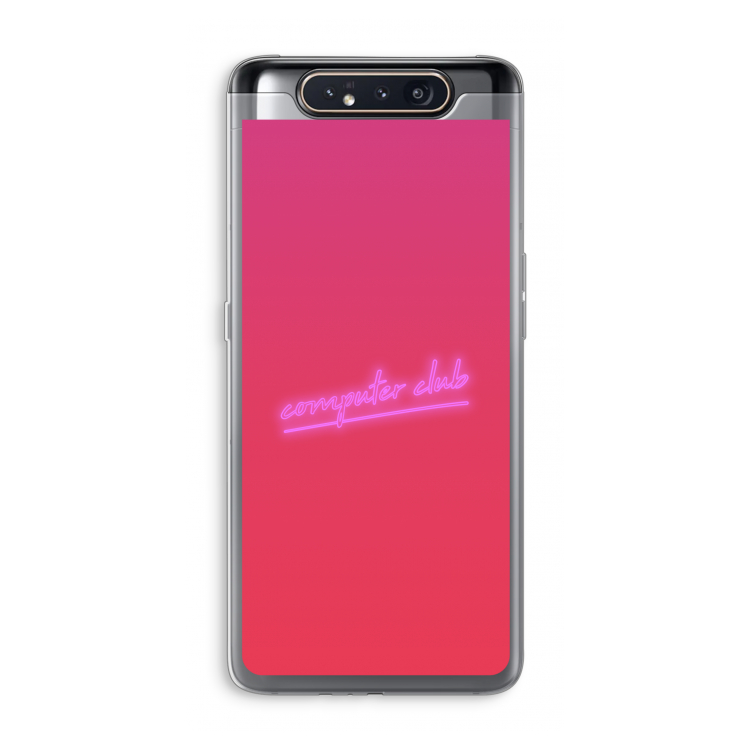 CaseCompany Vice Glow: Samsung Galaxy A80 Transparant Hoesje