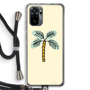 CaseCompany Palmboom: Xiaomi Redmi Note 10 Pro Transparant Hoesje met koord