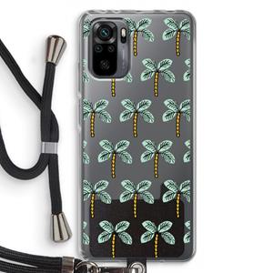CaseCompany Paradise: Xiaomi Redmi Note 10 Pro Transparant Hoesje met koord