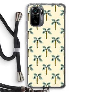 CaseCompany Paradise: Xiaomi Redmi Note 10 Pro Transparant Hoesje met koord