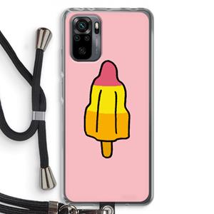 CaseCompany Raketijsje: Xiaomi Redmi Note 10 Pro Transparant Hoesje met koord