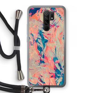 CaseCompany Alone: Xiaomi Redmi 9 Transparant Hoesje met koord