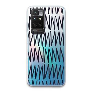 CaseCompany Marrakech Zigzag: Xiaomi Redmi 10 Transparant Hoesje