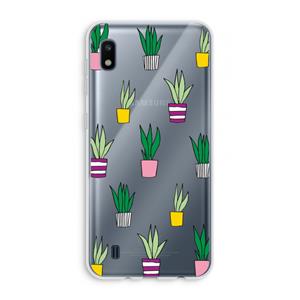 CaseCompany Sanseveria: Samsung Galaxy A10 Transparant Hoesje
