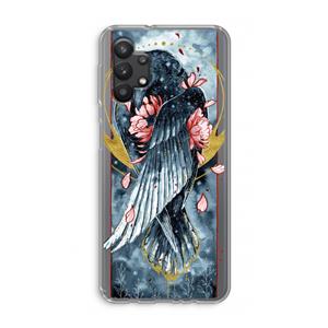 CaseCompany Golden Raven: Samsung Galaxy A32 5G Transparant Hoesje