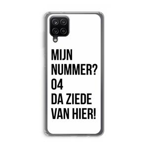 CaseCompany Da ziede van hier: Samsung Galaxy A12 Transparant Hoesje