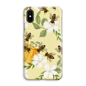 CaseCompany No flowers without bees: iPhone XS Max Volledig Geprint Hoesje